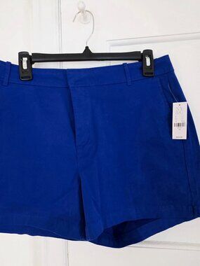 Share NY&Co. HAMPTON 4" Twill Women's Blue Shorts Size 10 NWT
